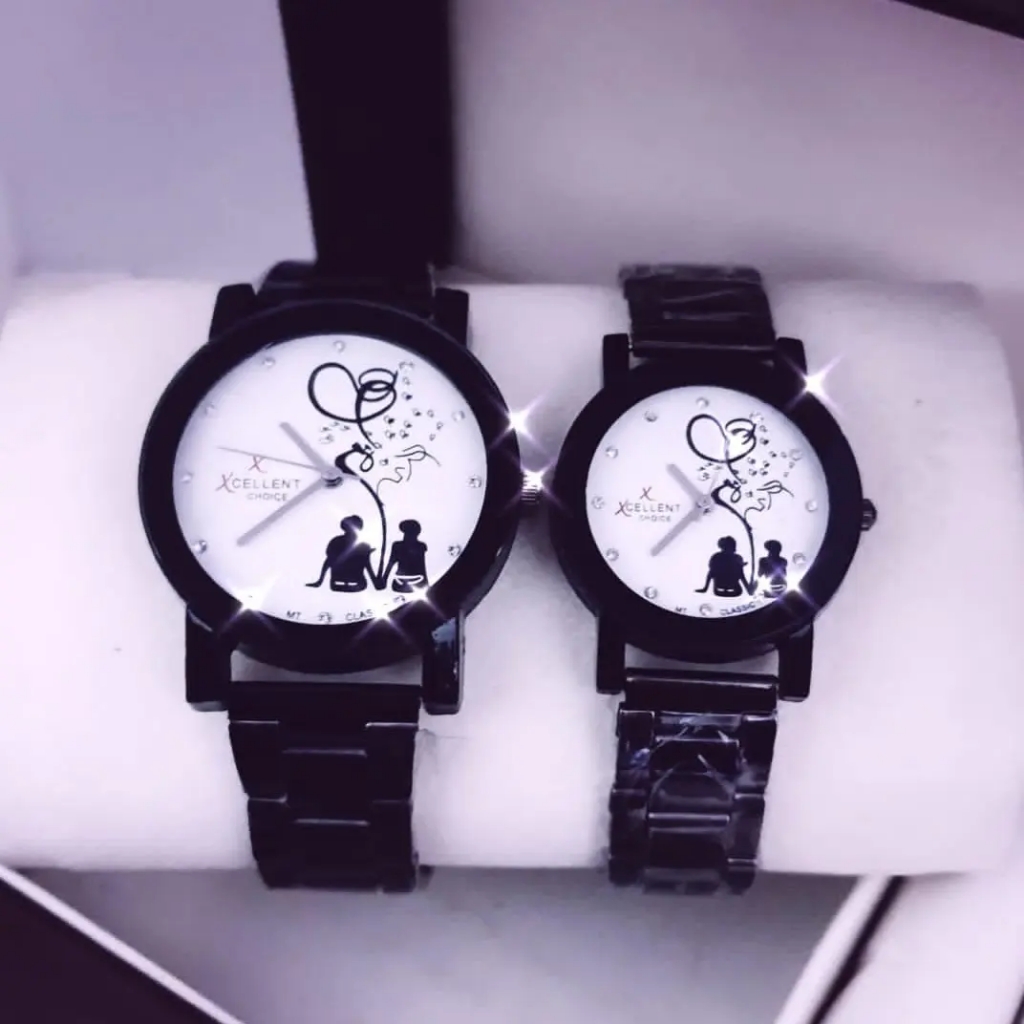 KING QUEEN LOVE COUPLE WATCH ⌚GOOD LOOKING