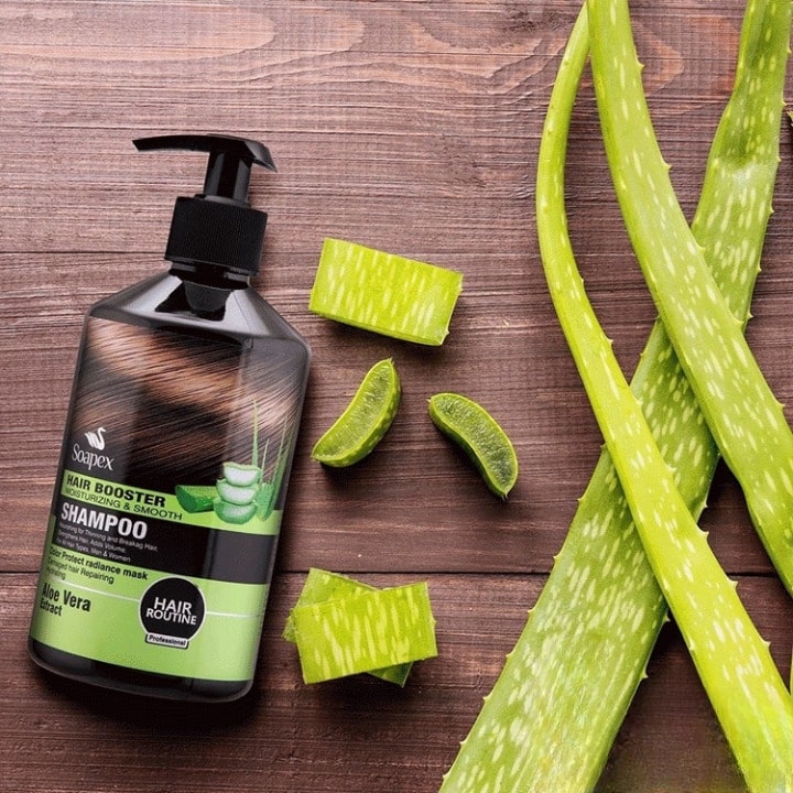 Soapex Hair Booster Shampoo Moisturizing & Smooth Shampoo for Healthy, Shiny Hair Aloe Vera Infused for Nourishment &
